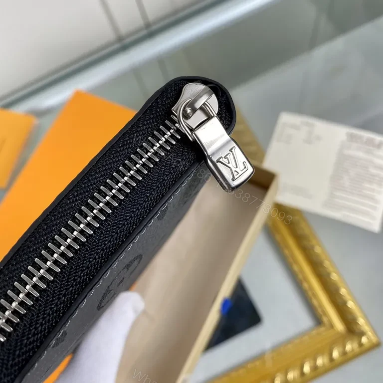 View 3 of Monogram Eclipse Zippy Wallet: Luxe Organized Travel Essential