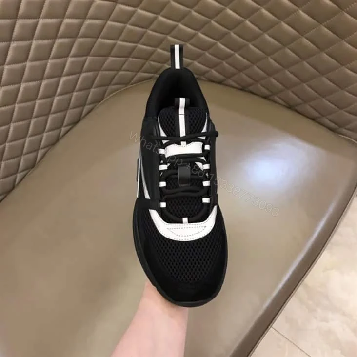 View 3 of B22 SNEAKER TECHNICAL MESH WITH AND CALFSKIN – CD92