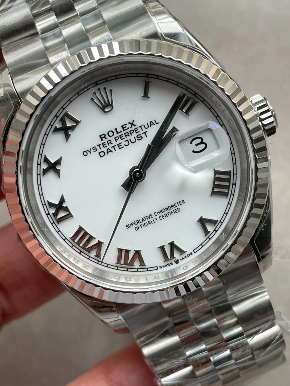 View 5 of VSF Factory 1:1 Rolex Datejust 41mm 16030 Roman markers White dial VS3235
