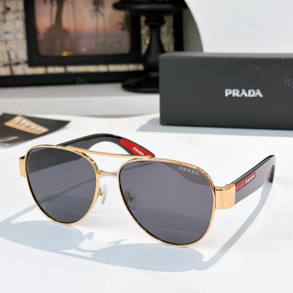 View 5 of Bold Classic Aviator Sunglasses - Green Polarized Lenses