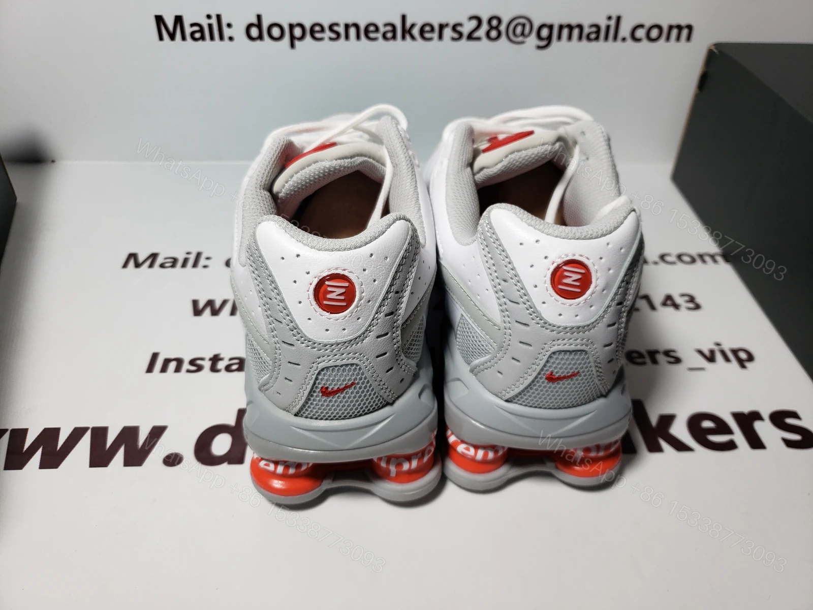 View 5 of Supreme x nike shox ride 2 white