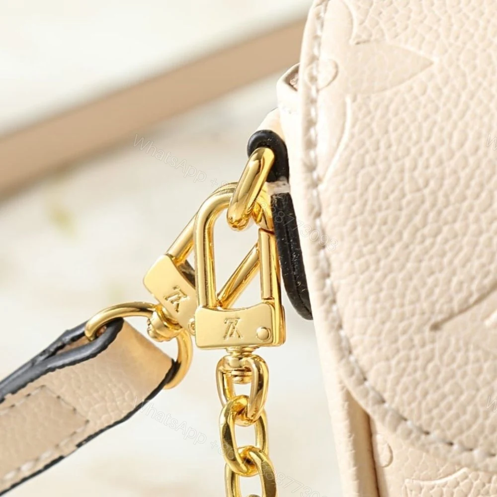 View 7 of Louis Vuitton Wallet On Chain Ivy Monogram Empreinte Cream 23Cm M82210