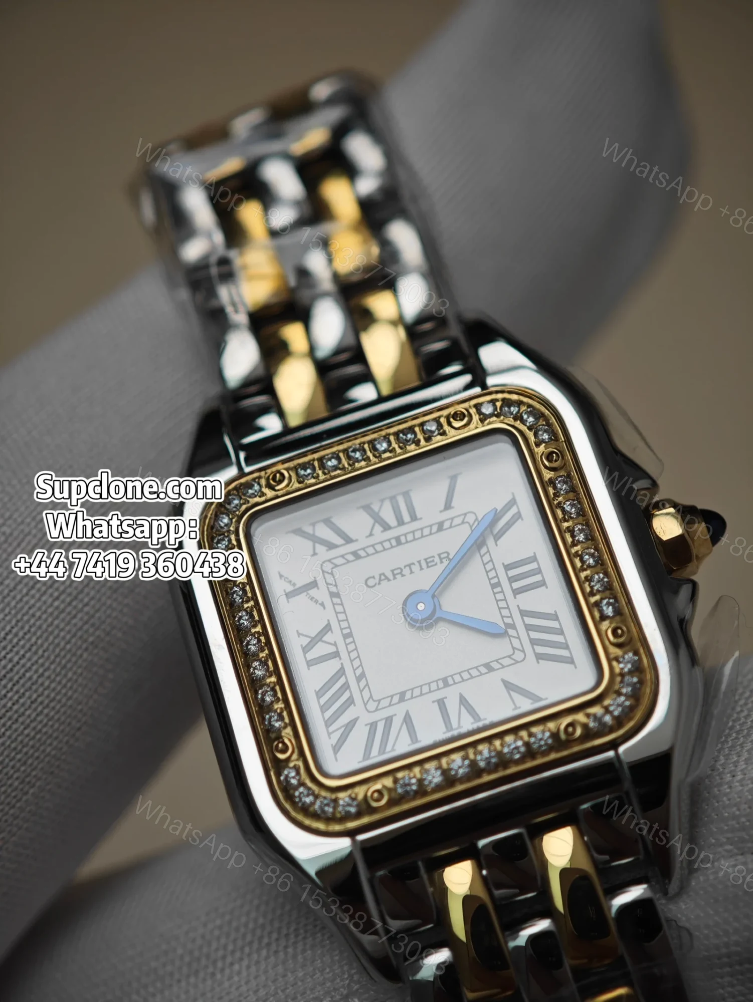 View 17 of Cartier Super Clone Watches 1:1 Panthere W3PN0007 Two Tone Diamond