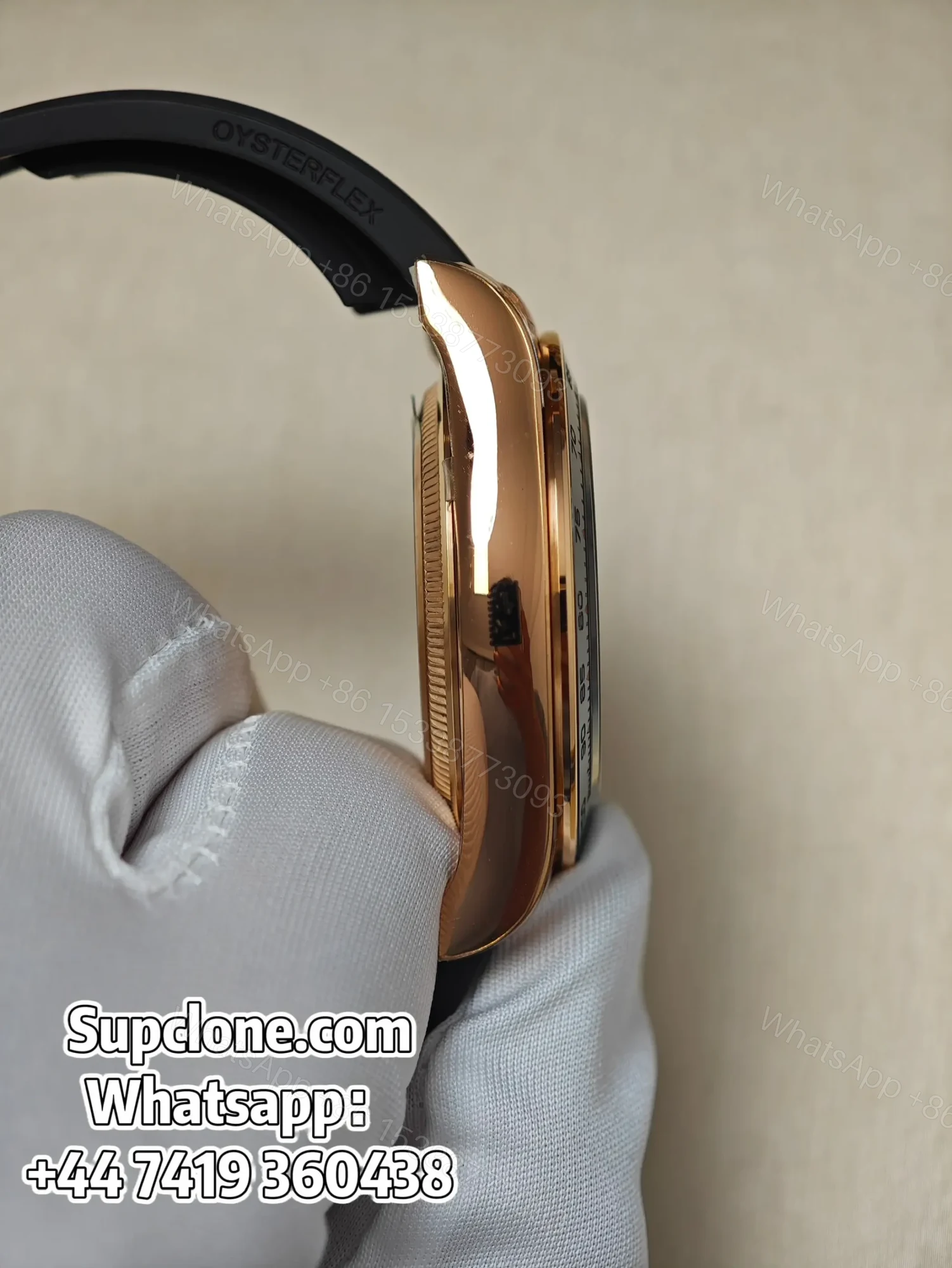 View 7 of Rolex Daytona Super Clone M126515LN-0006 Rose Gold 4131 Movement