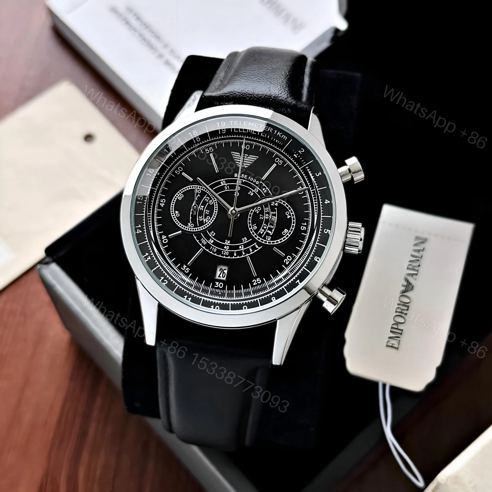 View 2 of First Copy Emporio Armani Minimalist Chronograph AR11634