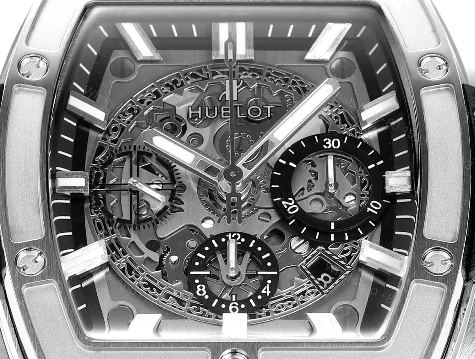 View 5 of HB Factory Hublot Spirit Big Bang Silver Chronograph Watch