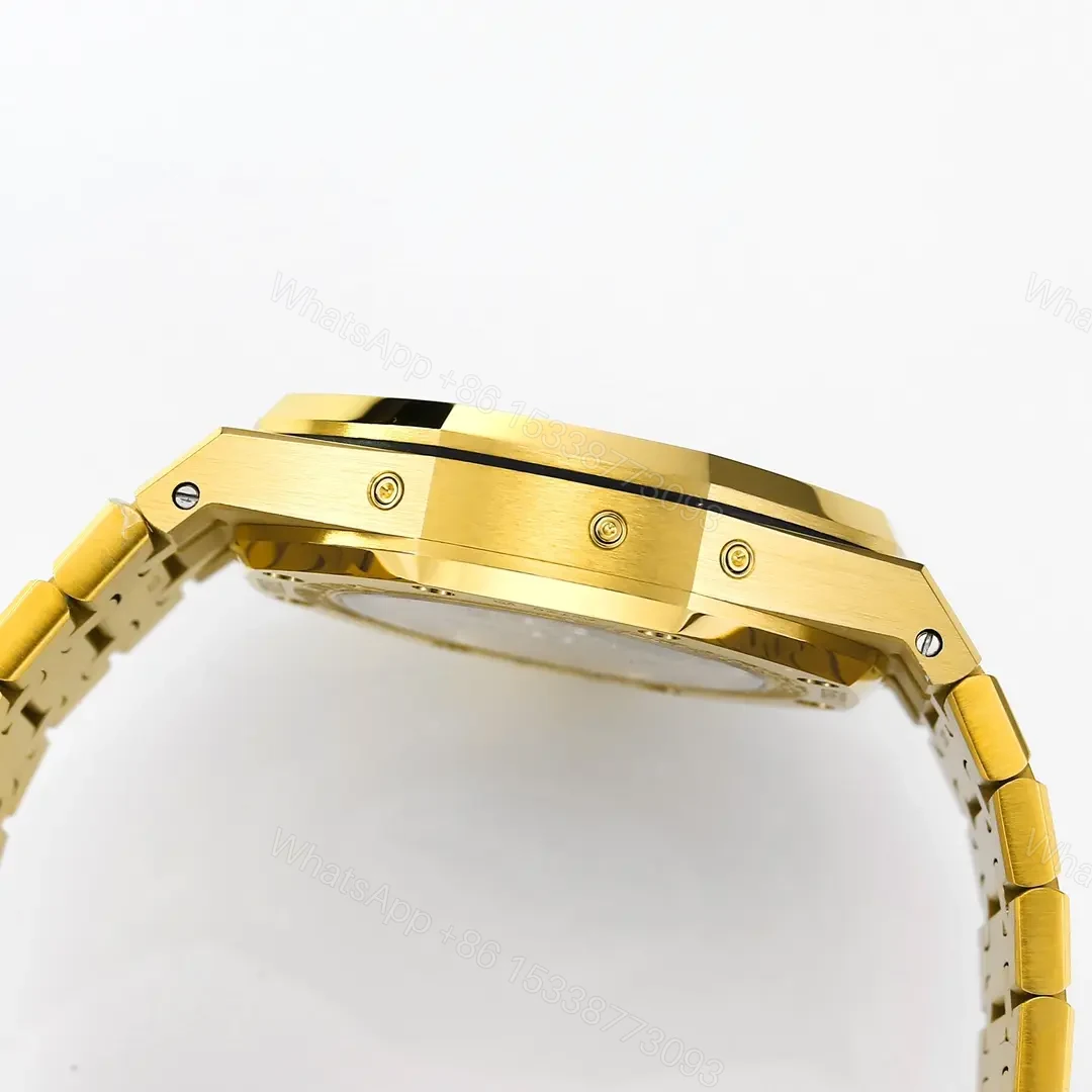 View 4 of Audemars Piguet Royal Oak Perpetual Calendar Watch – Blue Dial, Gold Case and Bracelet, Ref. 26574ST.OO.1220ST.03