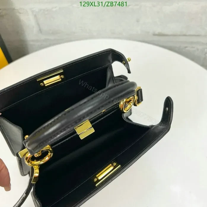View 10 of Fendi Beige Peekaboo ISeeU Small Bag ZB7481