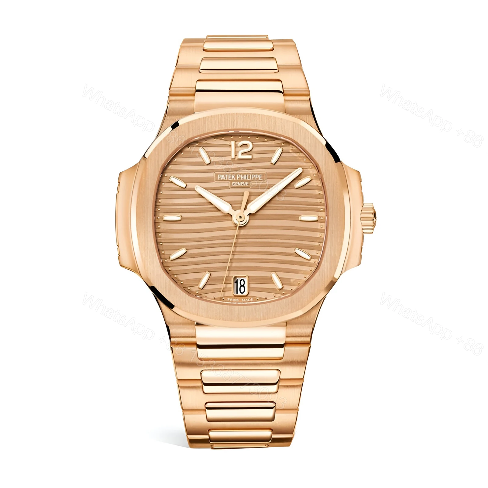 Patek Philippe Nautilus Ladies Rose Replica — view 1