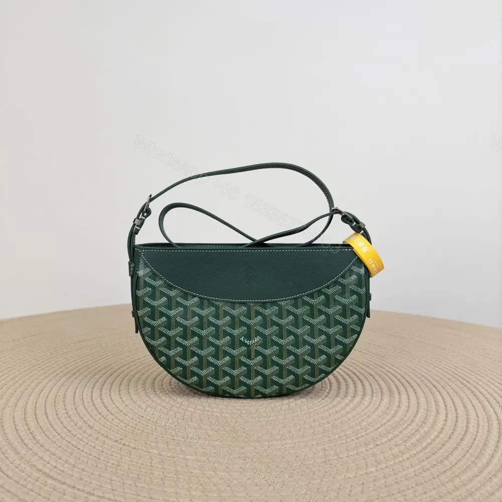 高仿Goyard*09CL09P單肩半月包綠色免檢版 — view 1