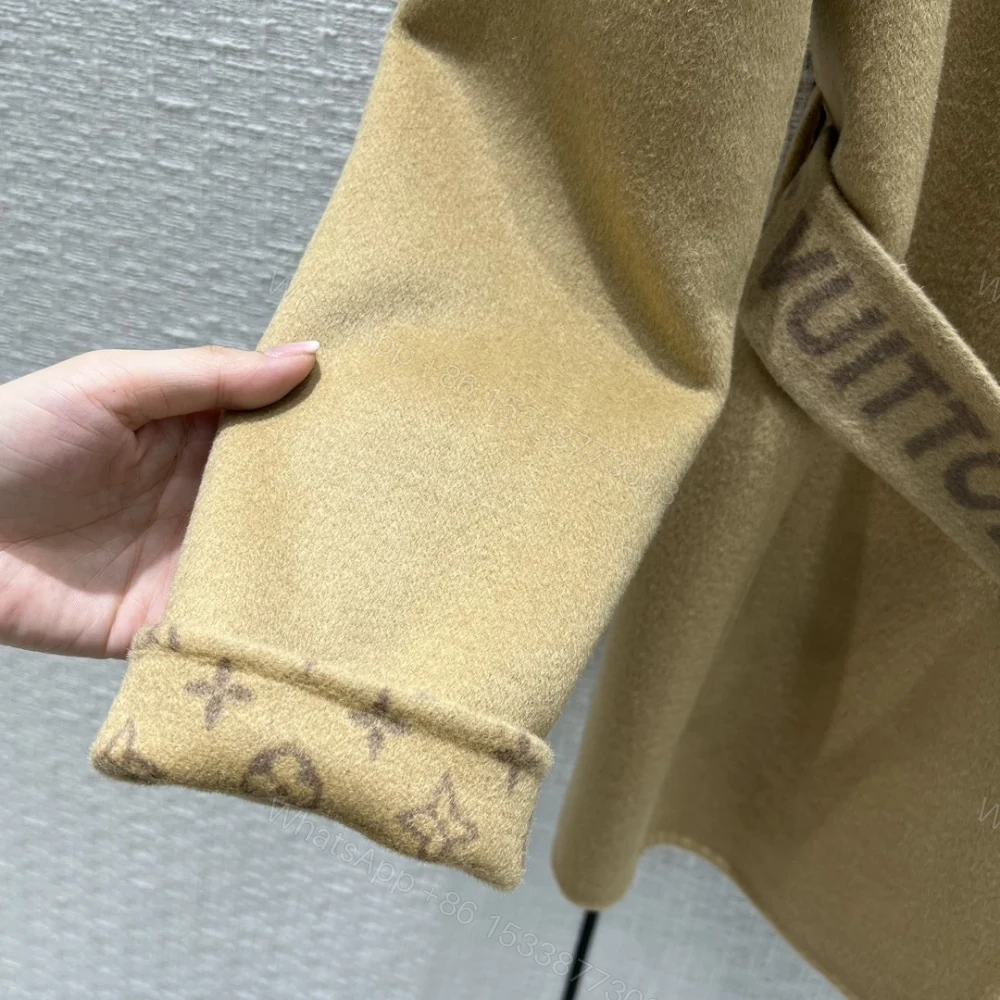 View 8 of Louis Vuitton Signature Short Double Face Wrap Coat 1AA8T0