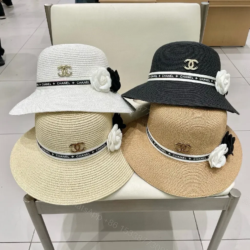 View 7 of Straw Hat + Natural Straw + Chic + Logo Accent + Hat