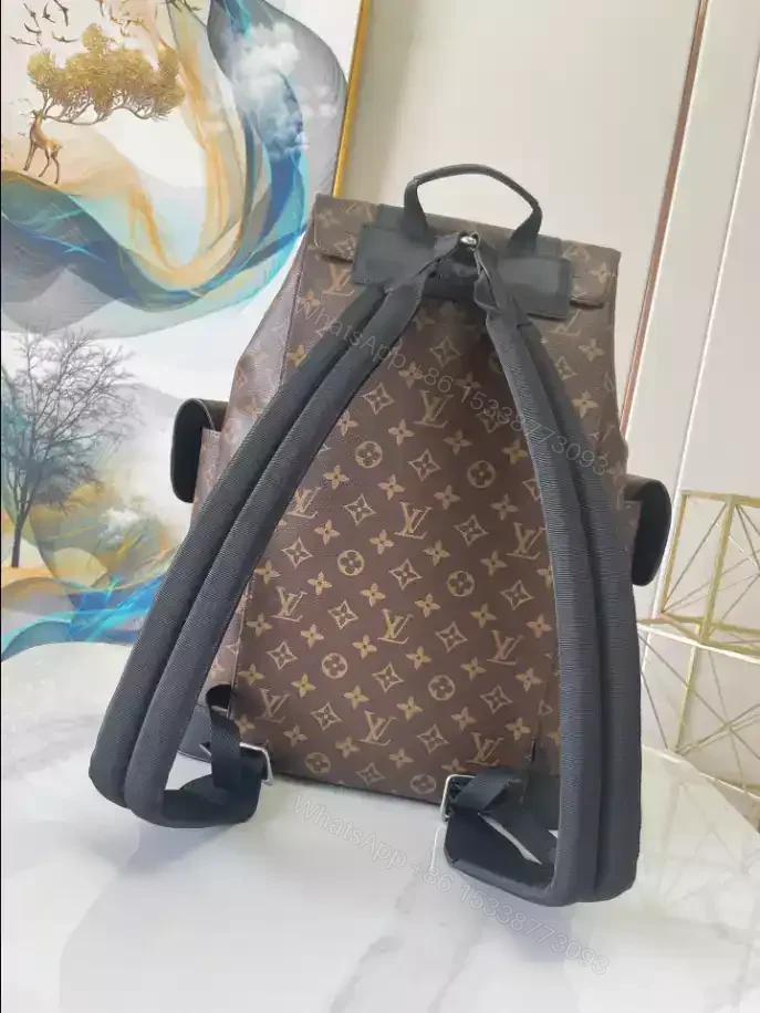 View 3 of LOUIS VUITTON CHRISTOPHER PM MONOGRAM MACASSAR CANVAS – LBV390