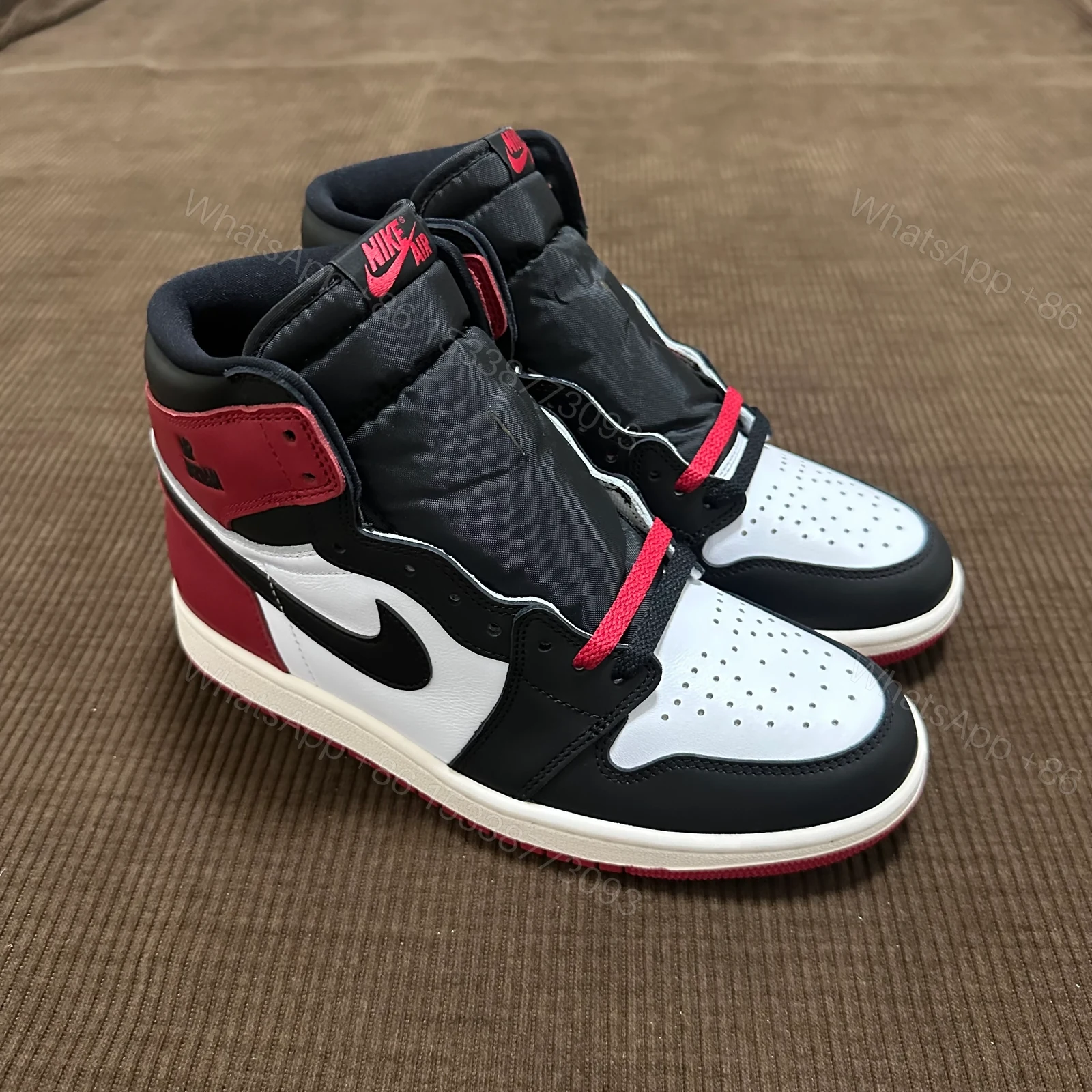 View 9 of Jordan 1 Retro High OG Black Toe Reimagined