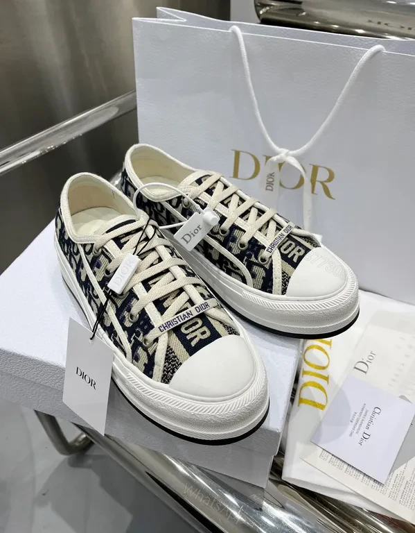 View 7 of Monochrome Dior Patterned Low-Top Sneakers: Couture Comfort