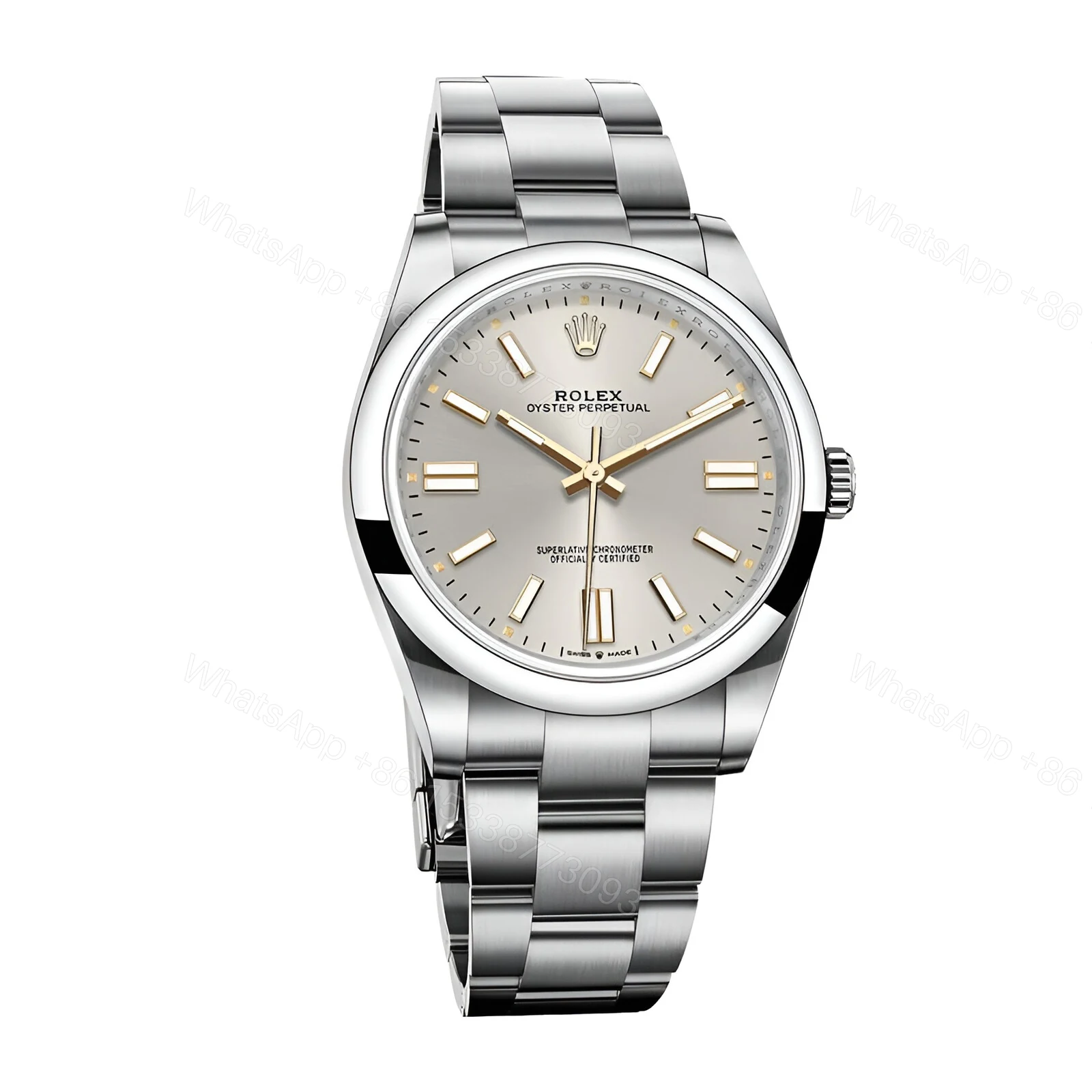 View 2 of Rolex Oyster Perpetual Grey Dial 126000 Replica