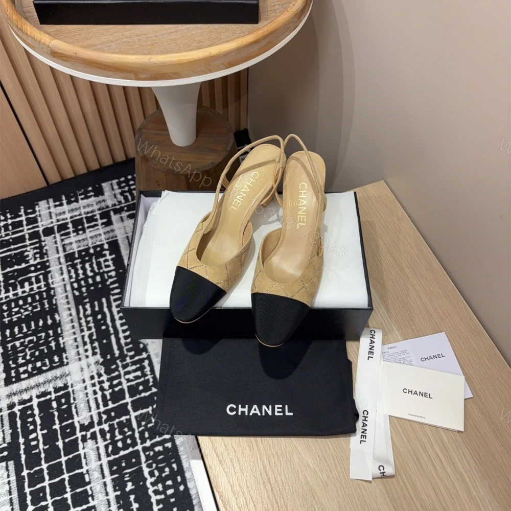 View 8 of 高仿Chanel*25C系列G31320小羊皮休閒單鞋黃色6.5CM免檢版