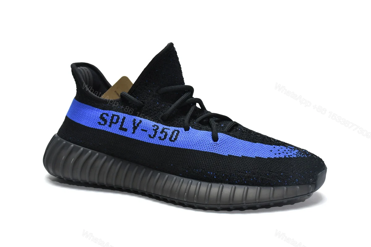 View 2 of adidas Yeezy Boost 350 V2 Black Blue Reps GY7164