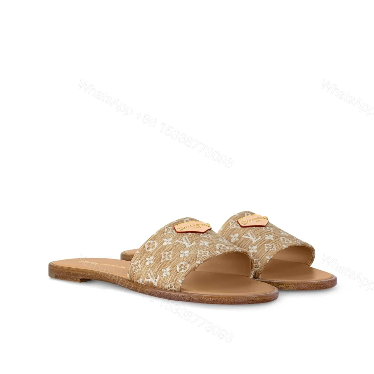 LOUIS VUITTON LILY FLAT MULE NATURAL 1AHLWF — view 1