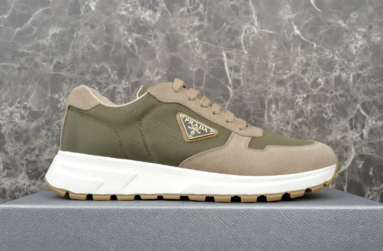 View 3 of Earth-Tone Suede Tech Runner: Luxury Everyday Sneaker
