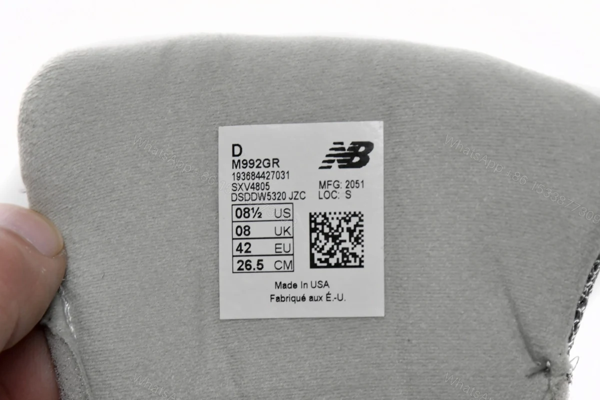 View 4 of New Balance 992 Grey M992GR