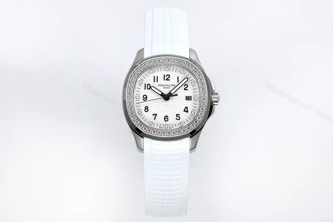 View 2 of Patek Philippe Aquanaut White Diamond Watch Rubber Strap Ultimate 39MM PP-AQUANAUT-39-WHT-DIA-RUB
