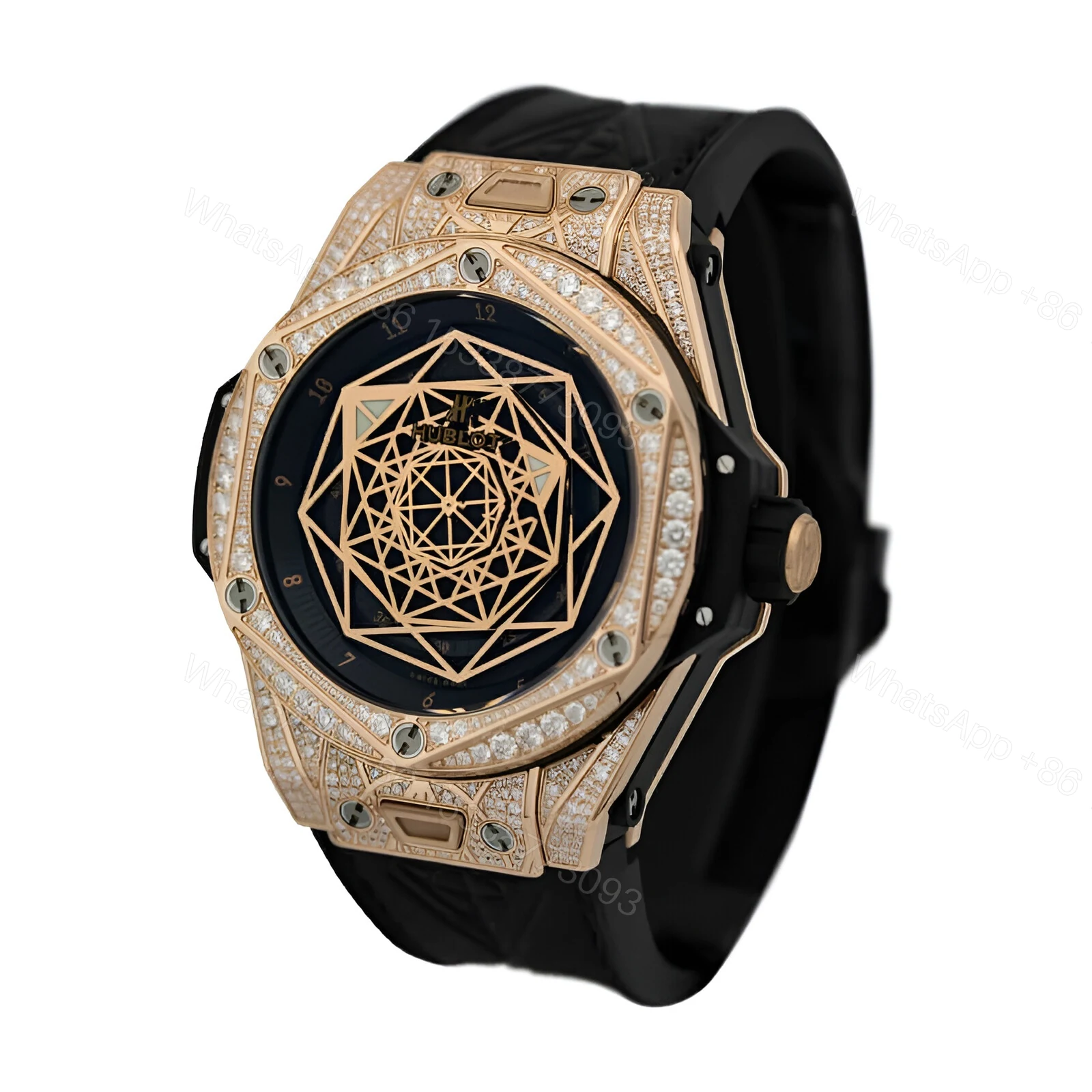 View 2 of Hublot Diamond Watch Replica