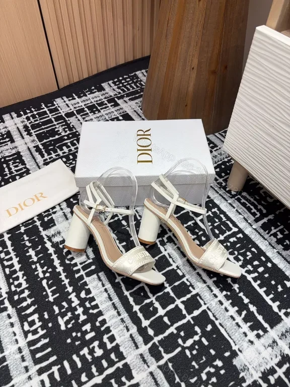 View 5 of Chic Clear-Strap Sandals: Modern Dior-Inspired Couture Style