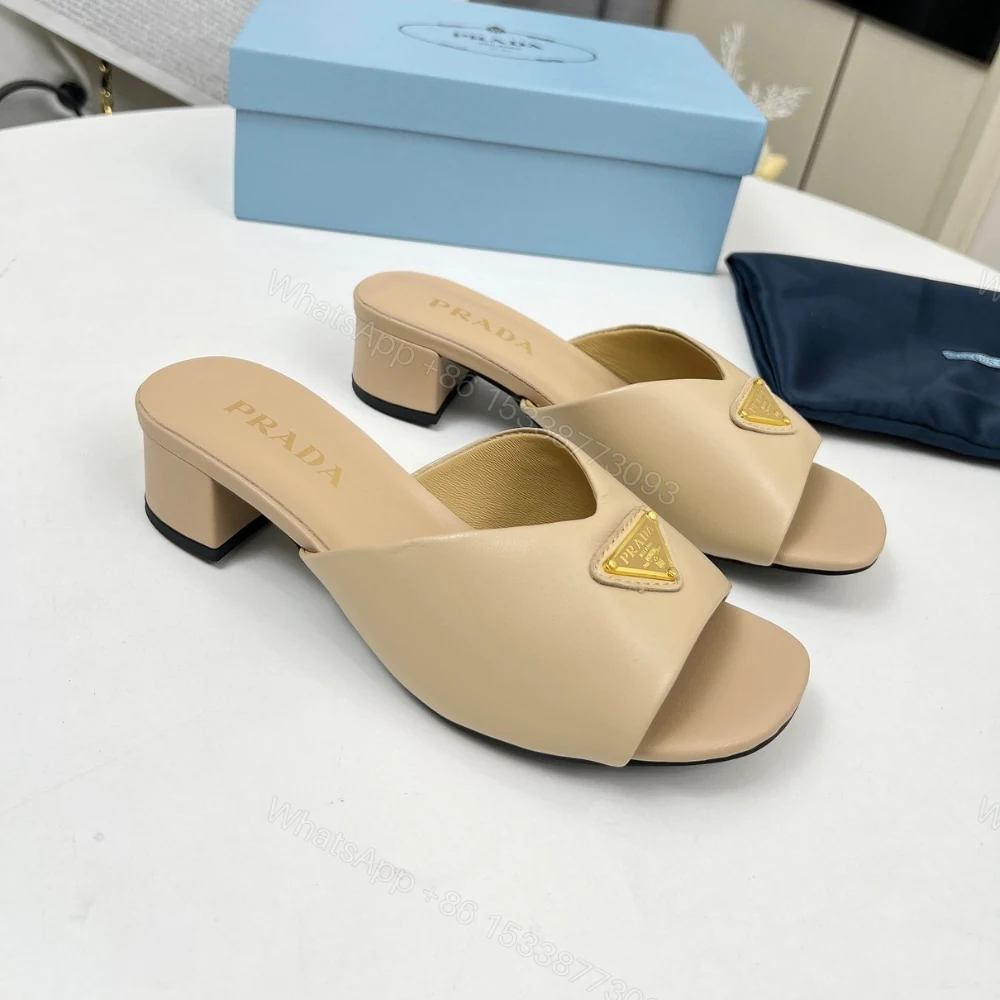 View 2 of PRADA PADDED NAPPA LEATHER SANDALS BEIGE 1XX711 2DL8 F0036 F A035