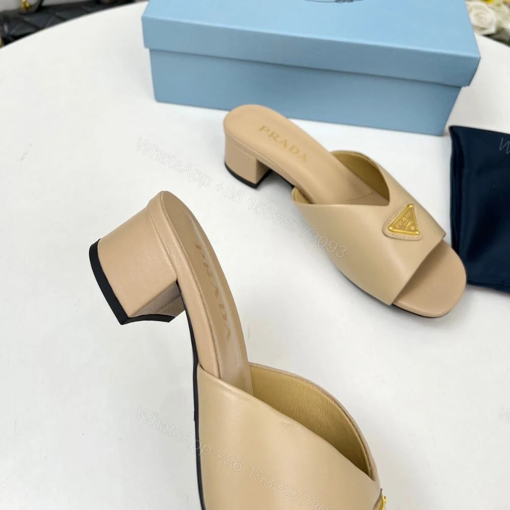 View 4 of PRADA PADDED NAPPA LEATHER SANDALS BEIGE 1XX711 2DL8 F0036 F A035