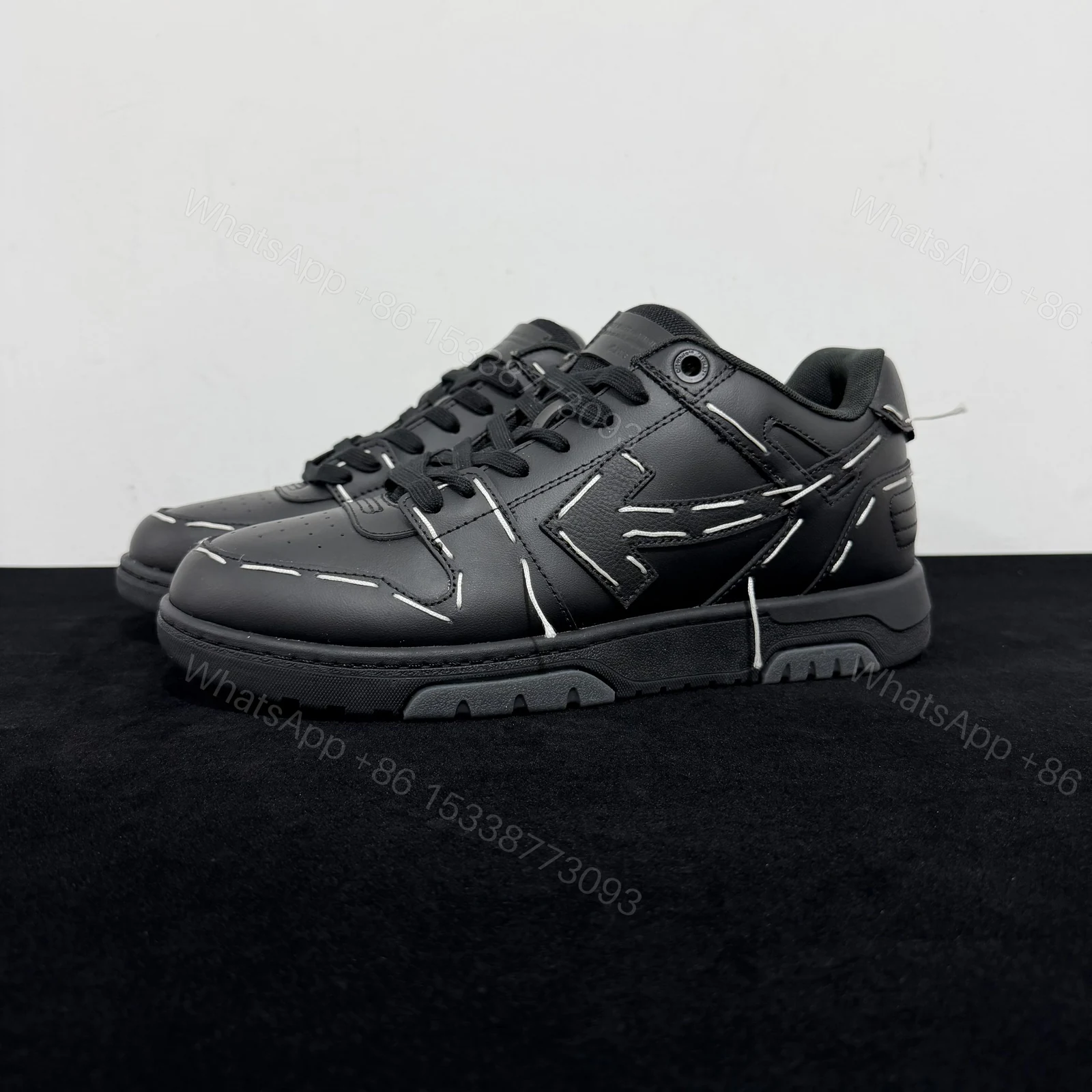 View 9 of OFF-WHITE Out Of Office Sartorial Stitching Black White