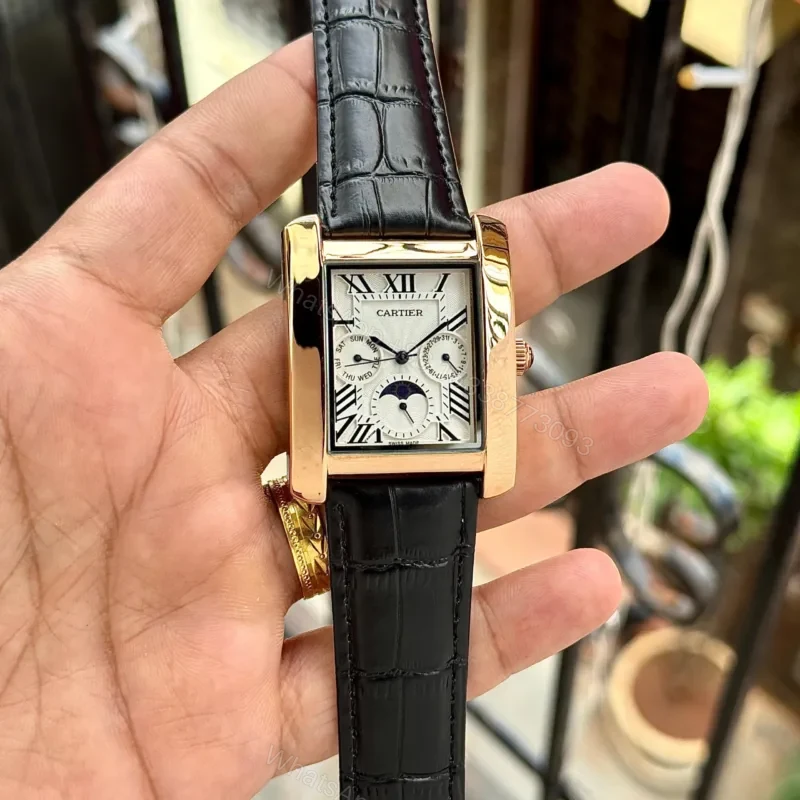 View 2 of Cartier Tank Moonphase 38mm White Dial Quartz