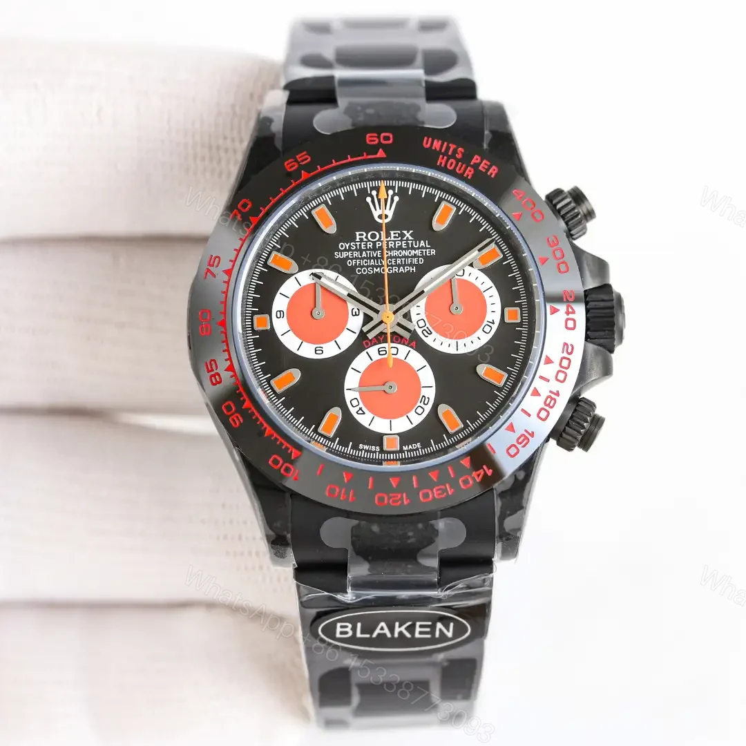 Rolex Daytona Red Ferrari DLC Black Dial 40mm ROLEX-DAYTONA-RED-DLC-40 — view 1