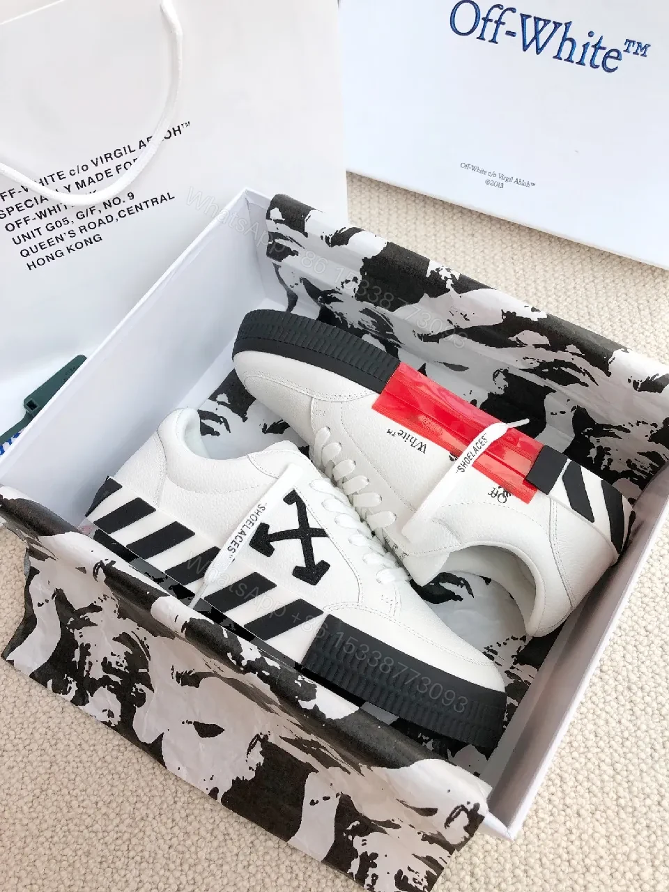 View 2 of White Leather High-Top Sneakers: Designer-Inspired Comfort