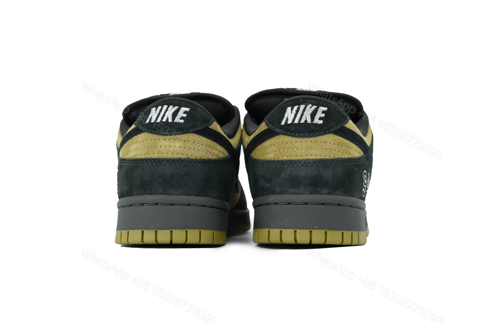 View 4 of Nike Supreme x Dunk Low SB 'Camper Green' HQ8487-300