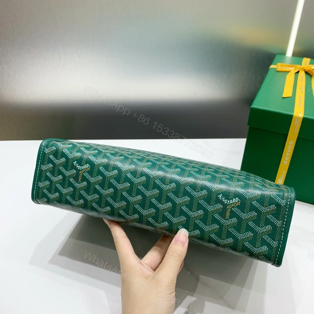 View 8 of 高仿Goyard*JOUVEM5多功能洗漱手拿包綠色大號免檢版