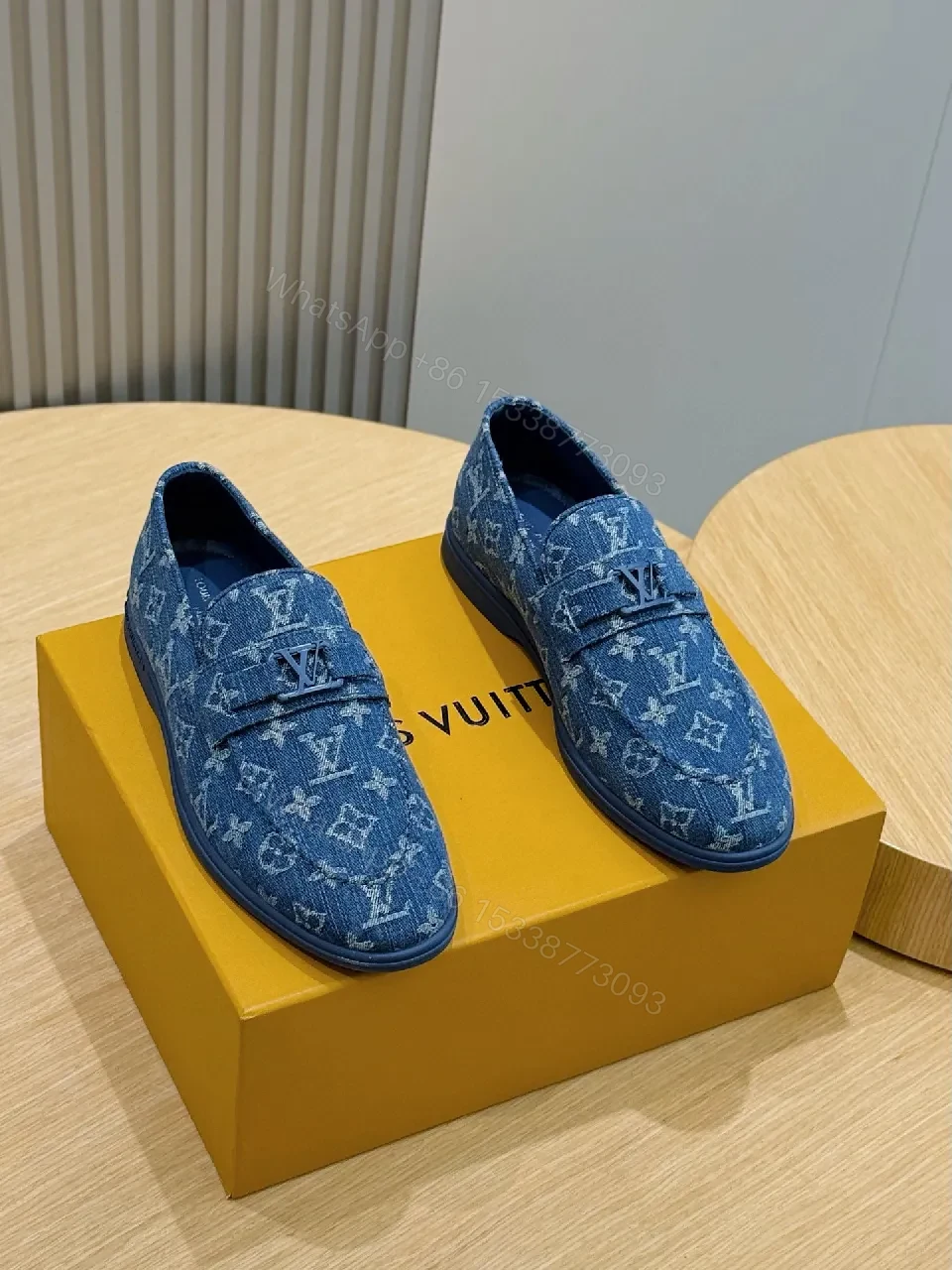 Denim Monogram Loafer: Modern Comfort & Signature Texture — view 1