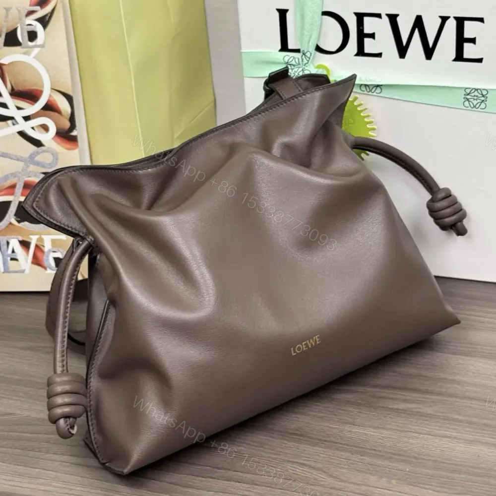 View 7 of 高仿Loewe*Flamenco系列3606福袋包咖啡色中號免檢版