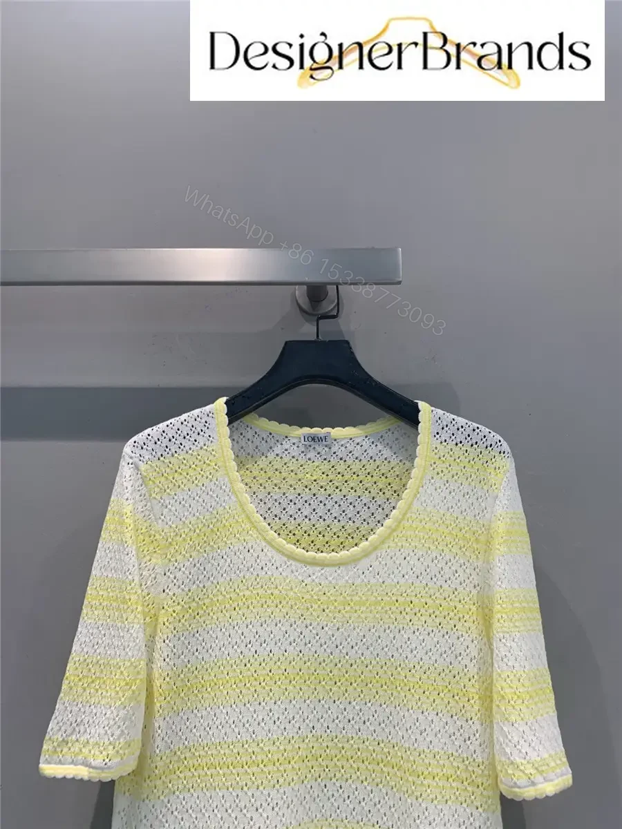 View 2 of LOEWE Paula Ibiza Cotton-Blend Short-Sleeve Knit Sweater