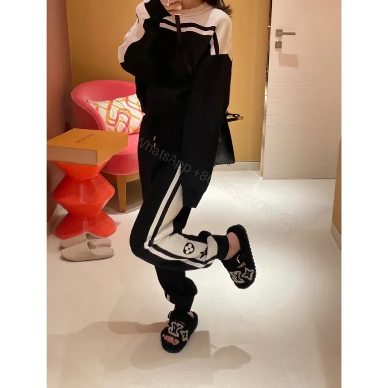 View 5 of Plush LV Slides: Cloud-Soft Comfort with Designer Flair