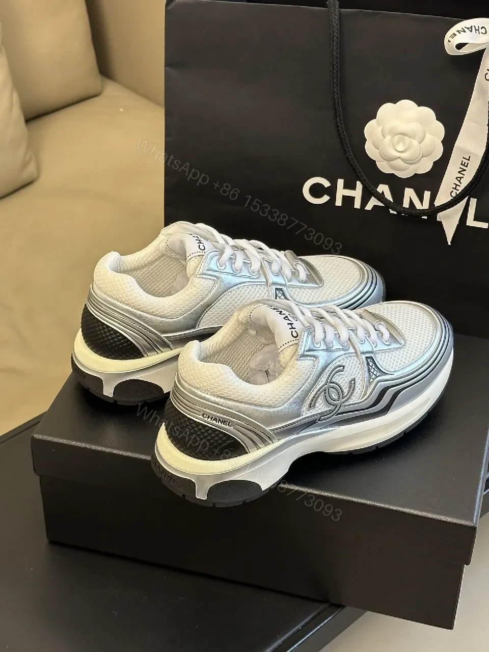 View 3 of LuxMesh Silk: Luxury-Chic All-Day Comfort Sneakers
