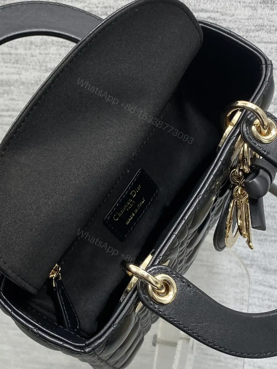 View 8 of Quilted Mini Handbag: Gold Accents, Luxury Chic