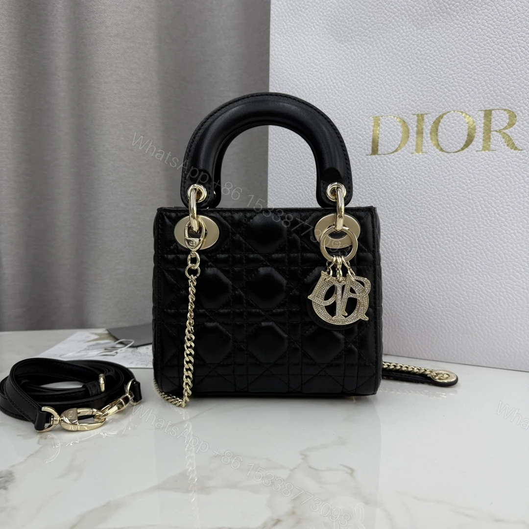 Dior高仿黑色戴妃包 女款經典款式永不退流行 — view 1