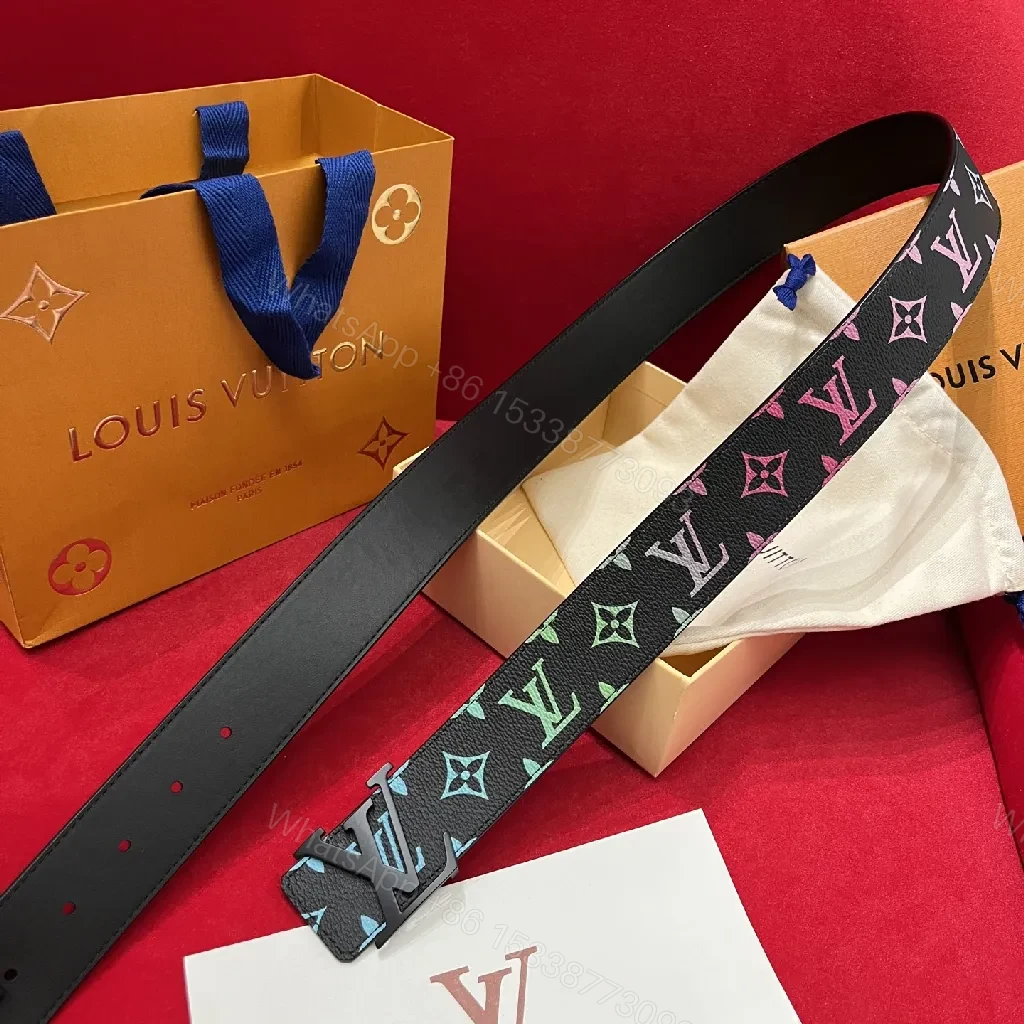 Vibrant Gradient Monogram Belt: Luxe Everyday Confidence — view 1