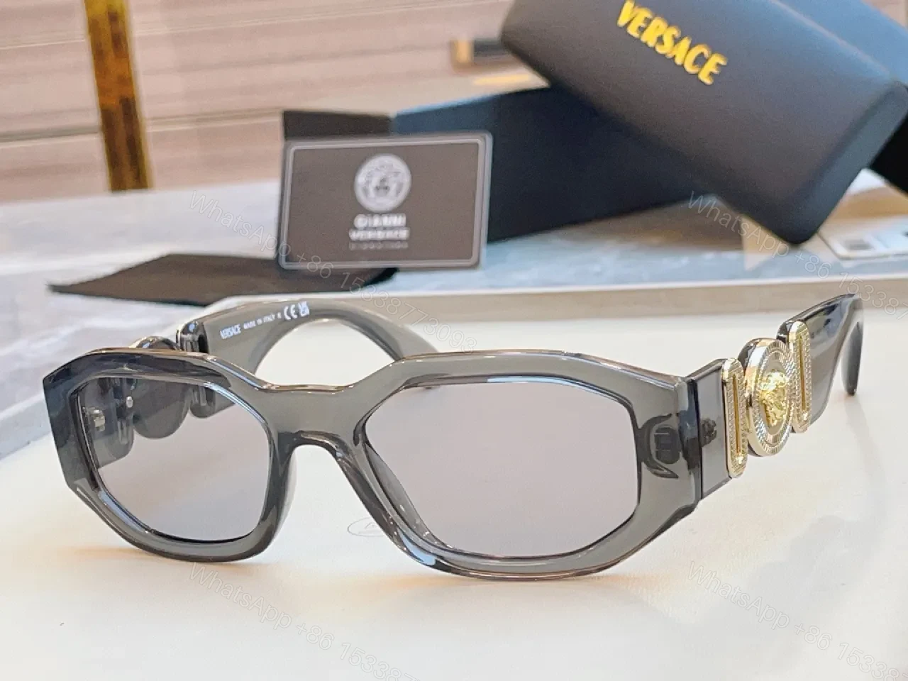 View 8 of Bold Yellow-Lens Cat-Eye Sunglasses, Luxe-Edge Style