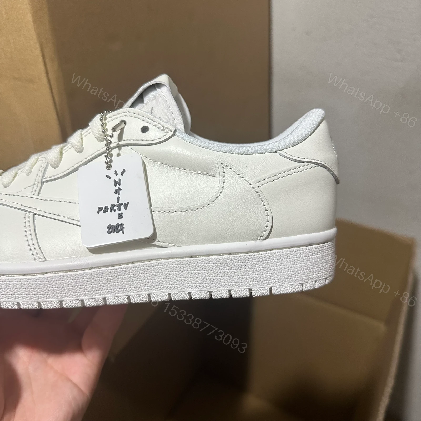 View 7 of Jordan 1 Retro Low OG SP Travis Scott Michael Rubin White Party (Friends and Family)