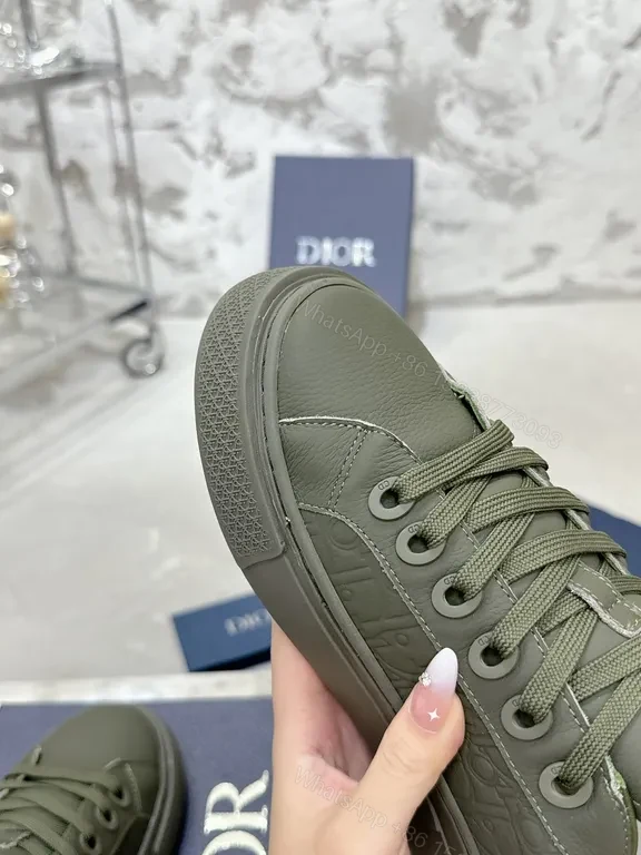 View 6 of Knit-Texture Luxury Low-Top Sneakers with Subtle Dior Detailing