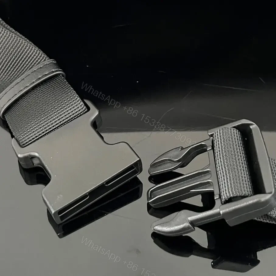 View 14 of 高仿BalenciagaWheelBeltpack系列尼龍胸包灰色