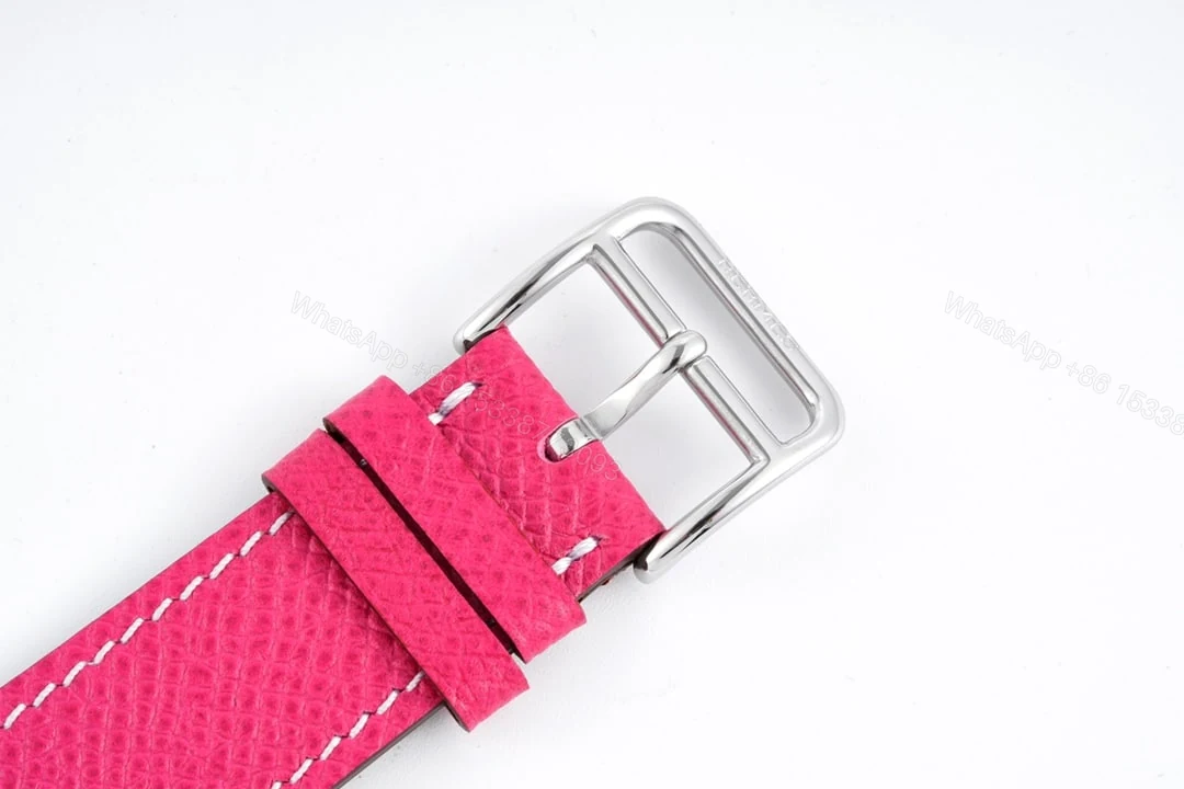 View 5 of Hermes H Hour Watch Pink Strap 21Mm