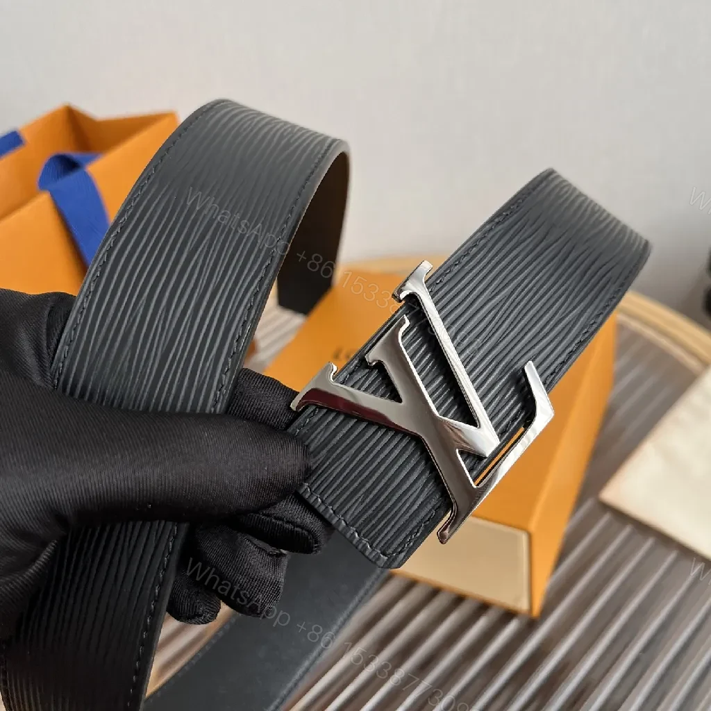 View 8 of Textured Leather Belt: Luxe Metal Buckle, Unisex Style